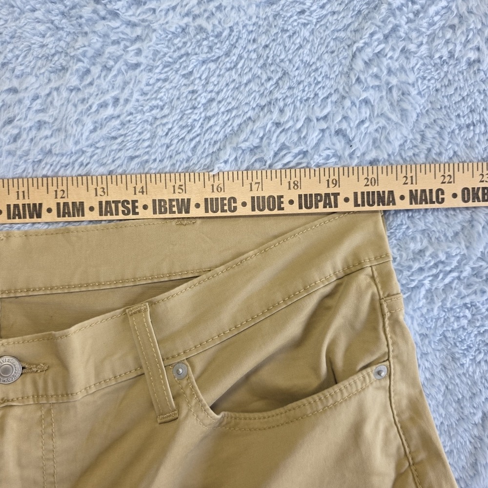 Levi's 511 Big E Slim Fit Men's Jeans 40x32 Khaki Tan Stretch Casual Pants - Picture 11 of 13